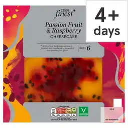 Tesco Tesco Finest Passionfruit & Raspberry Cheesecake 500g offer
