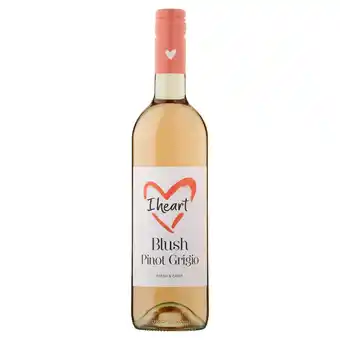 Tesco I Heart Blush Pinot Grigio 75cl offer