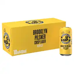 Tesco Brooklyn Pilsner Lager Beer Cans 10x440ml offer