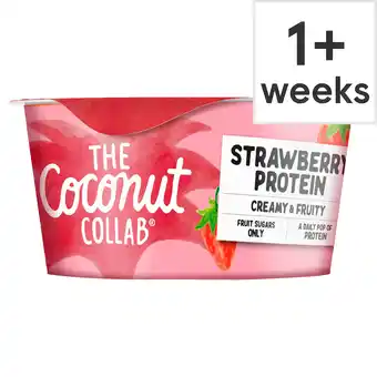 Tesco The Coconut Collab Protein Coconut & Almond Yoghurt Alternative with Strawberry Compote 180g offer