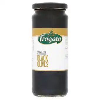 Tesco Fragata Stoneless Black Olives 330g offer