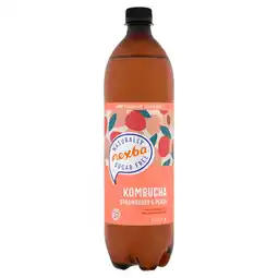 Tesco Nexba Strawberry & Peach Kombucha Drink 1 Litre offer