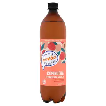 Tesco Nexba Strawberry & Peach Kombucha Drink 1 Litre offer