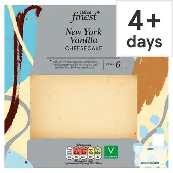 Tesco Tesco Finest New York Vanilla Cheesecake 500g offer