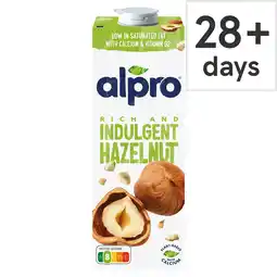 Tesco Alpro Hazelnut Longlife Drink Alternative 1 Litre offer