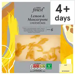 Tesco Tesco Finest Lemon & Mascarpone Cheesecake 500g offer