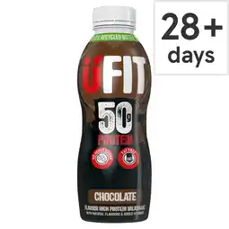 Tesco Ufit Pro50 Protein Drink Chocolate 500Ml offer