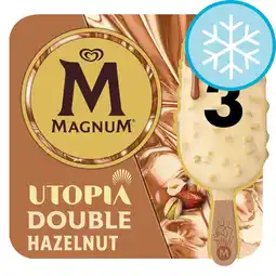 Tesco Magnum Utopia Double Hazelnut 3 x 85ml offer