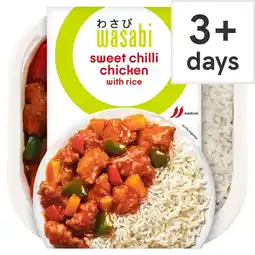Tesco Wasabi Sweet Chilli Chicken With Rice 450G offer
