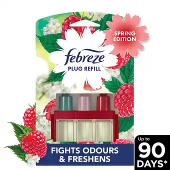 Tesco Febreze Plug Refill Raspberry & Elderflower 20ml offer