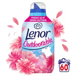 Tesco Lenor Outdoorable Floral Fresh Fabric Conditioner 60 Washes 840ml offer