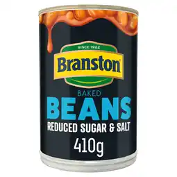 Tesco Branston Reduced Sugar And Salt Baked Beans In Tomato Sauce 410G offer