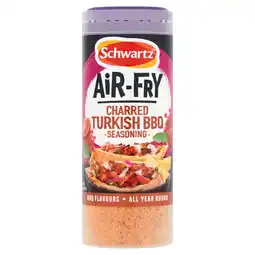 Tesco Schwartz Air Fry Charred Turkish Kebab BBQ Seasoning 115g offer
