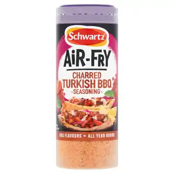 Tesco Schwartz Air Fry Charred Turkish Kebab BBQ Seasoning 115g offer