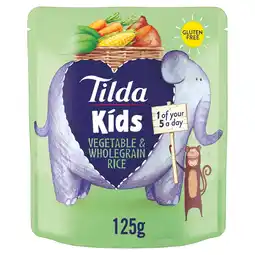 Tesco Tilda Kids Vegetable & Wholegrain Rice 125G offer