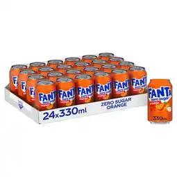 Tesco Fanta Orange Zero Multipack Tray 24 x 330ml offer