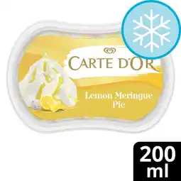 Tesco Carte D'Or Mini Lemon Meringue Pie Ice Cream 200ml offer