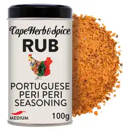 Tesco Cape Herb & Spice Portuguese Peri Peri Seasoning Rub 100g offer