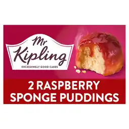 Tesco Mr Kipling Raspberry Sponge Puddings 2x95g offer