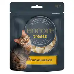 Tesco Encore Chicken Breast Freeze Dried Cat Treats 10g offer
