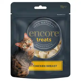 Tesco Encore Chicken Breast Freeze Dried Cat Treats 10g offer