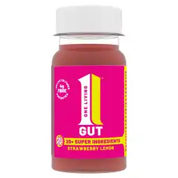 Tesco One Living Strawberry Lemon Gut Health Shot 100ml offer