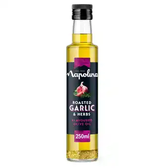 Tesco Napolina Roasted Garlic and Herbs Flavoured Olive Oil 250ml offer