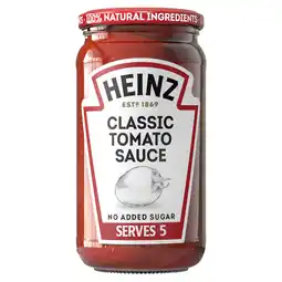 Tesco Heinz Classic Tomato Red Pasta Sauce 490g offer