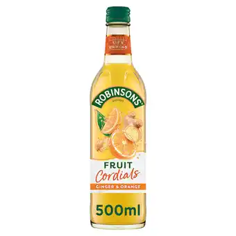 Tesco Robinsons Fruit Cordials - Ginger & Orange 500ml offer