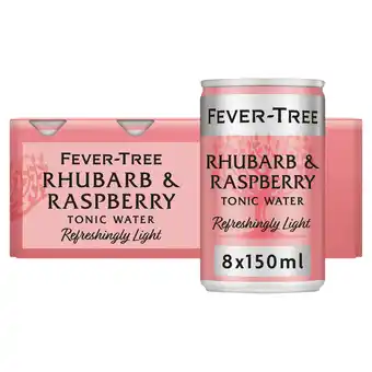 Tesco Fever Tree Rhubarb & Raspberry Tonic Water 8X150ml offer