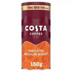 Tesco Costa Coffee Smooth Medium Roast instant 150g offer