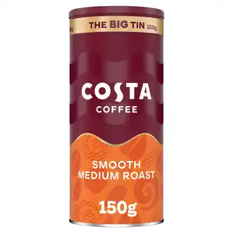 Tesco Costa Coffee Smooth Medium Roast instant 150g offer