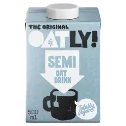 Tesco Oatly Semi Oat Chilled Drink 500ml offer