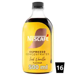 Tesco Nescafe Iced Coffee Espresso Concentrated Vanilla Flavour 500ml offer