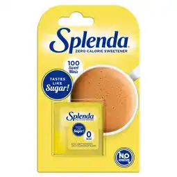 Tesco Splenda Zero Calorie Sweetener 100 Sweet Minis 1.5G offer