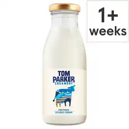 Tesco Tom Parker Creamery Free Range Double Cream 250ml offer