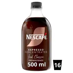 Tesco Nescafe Iced Coffee Espresso Concentrated Unsweetened 500ml offer