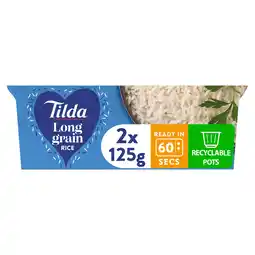 Tesco Tilda Pots Long Grain Rice 2 x 125g offer