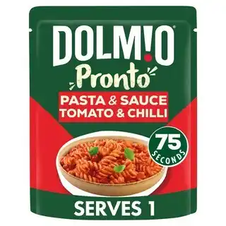 Tesco Dolmio Pronto Pasta & Sauce - Tomato & Chilli 200g offer