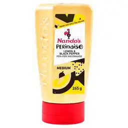 Tesco Nando's Lemon and Black Pepper Perinaise 265g offer
