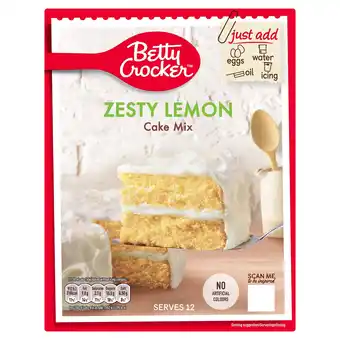 Tesco Betty Crocker Cake Mix - Zesty Lemon 425g offer