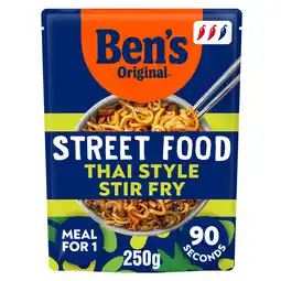 Tesco Ben's Original Street Food Thai Stir Fry Noodles 250g offer
