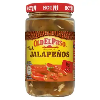 Tesco Old El Paso Sliced Red Jalapenos 215G offer