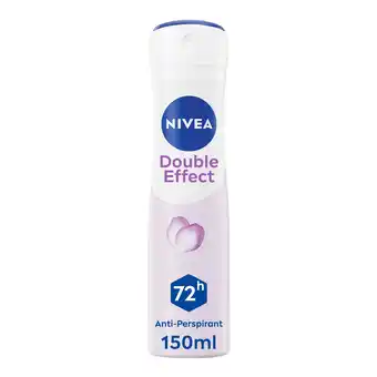 Tesco NIVEA Double Effect Anti-Perspirant Deodorant Spray 150ml offer
