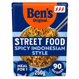 Tesco Ben's Original Street Food Indonesian Spicy Noodles 250g offer