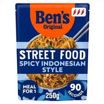 Tesco Ben's Original Street Food Indonesian Spicy Noodles 250g offer
