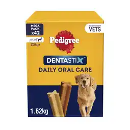 Tesco Pedigree Dentastix Daily Large Dog Treats 42 Dental Sticks offer