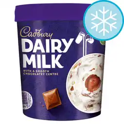 Tesco Cadbury Dairy Milk Vanilla Ice Cream 425ml offer