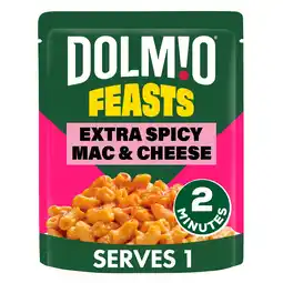 Tesco Dolmio Feasts Spicy Mac & Cheese Pasta Ready Meal 250g offer