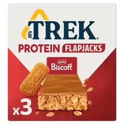 Tesco Trek Protein Flapjacks with Lotus Biscoff 3x50g offer